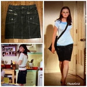 Denim zipper pencil skirt Marc Jacobs Rory Gilmore Girls Y2K